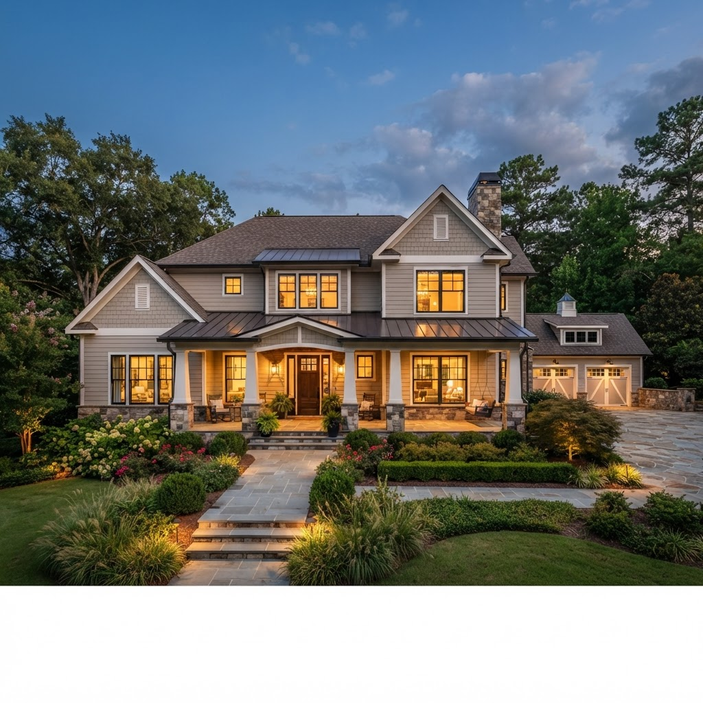 Completed exterior remodel on a Chattanooga-area home
